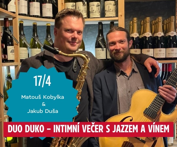 Intimní večer s jazzem a vínem - 17/4 - Maltézské náměstí