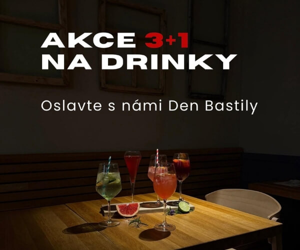 Jeden drink je na NÁS! 14.-20.7. na Letné. Vive la Bastille!