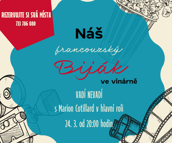 Náš Biják ve vinárně – 24/3 - Bubeneč