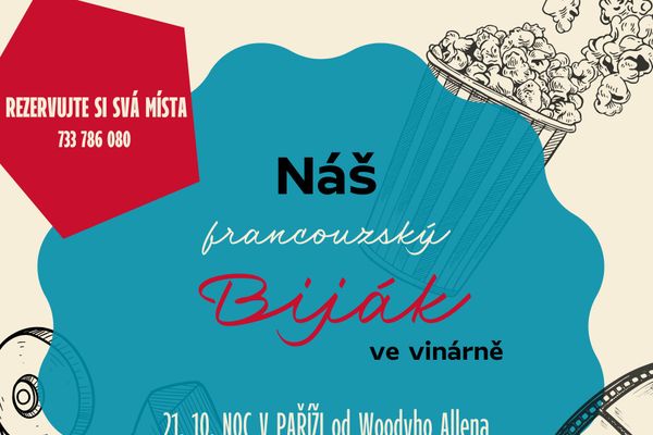 Náš Biják ve vinárně – Bubeneč