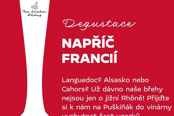 30/6  – Degustace napříč Francií – Puškinovo náměstí