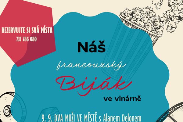 Náš Biják ve vinárně – Bubeneč