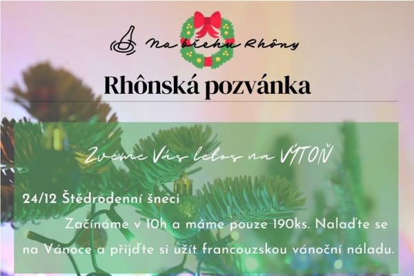 Vánoce s Rhônou … šneci, ústřice a tak dáááále