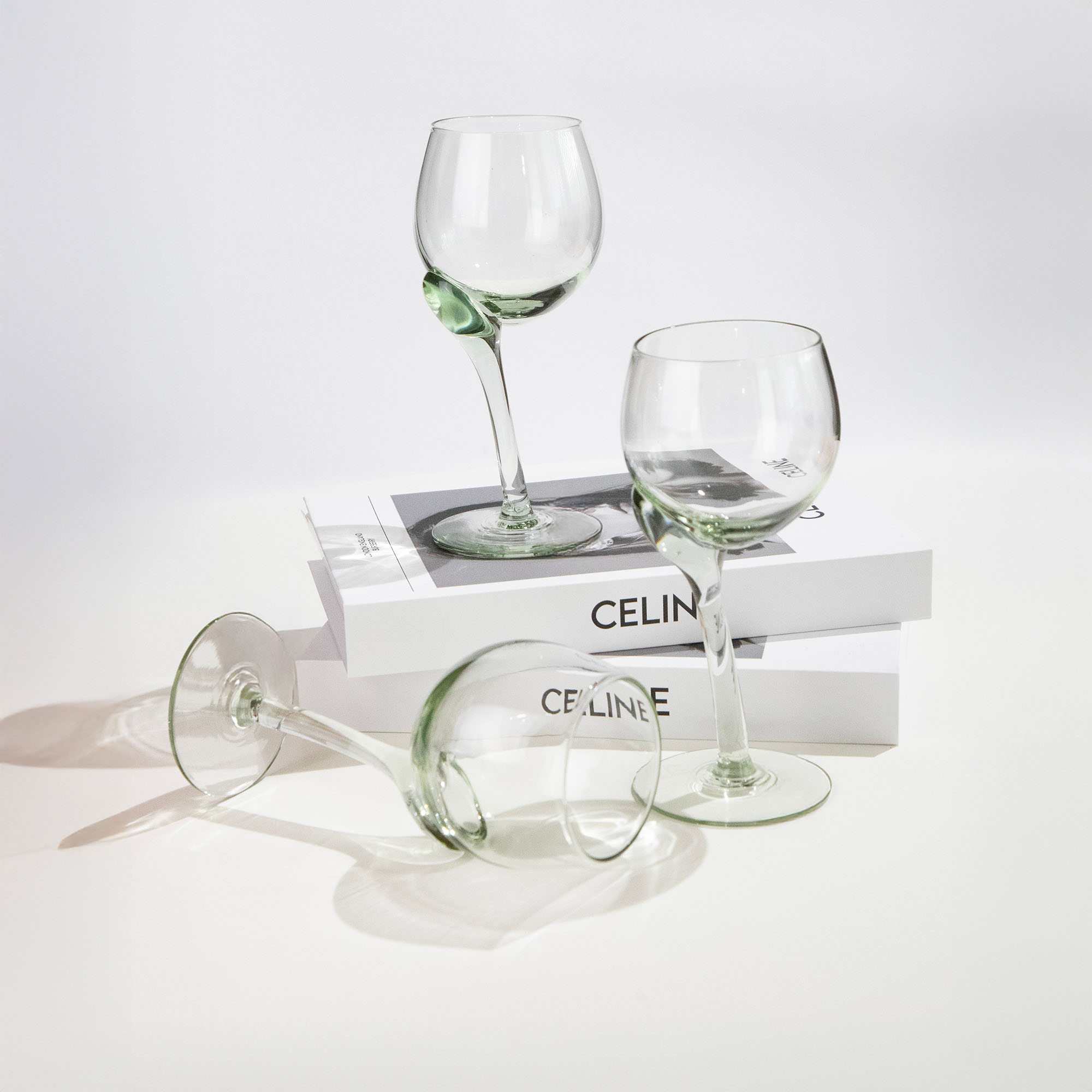 Handmade original recycle wine glasses