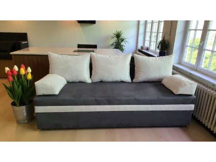 Pohovka na každodenní spaní Linda Lux s područkami