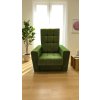 Křeslo Kamil prošívaný, zelený