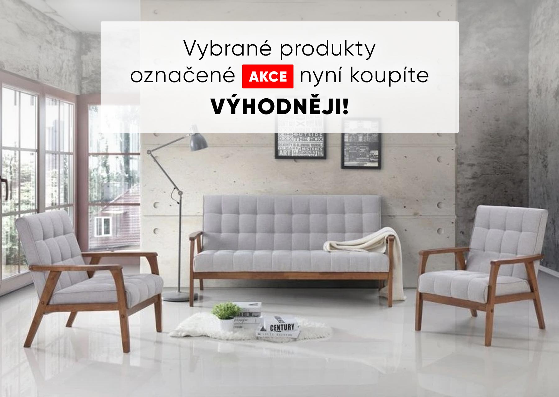 AKCE na vybraný nábytek