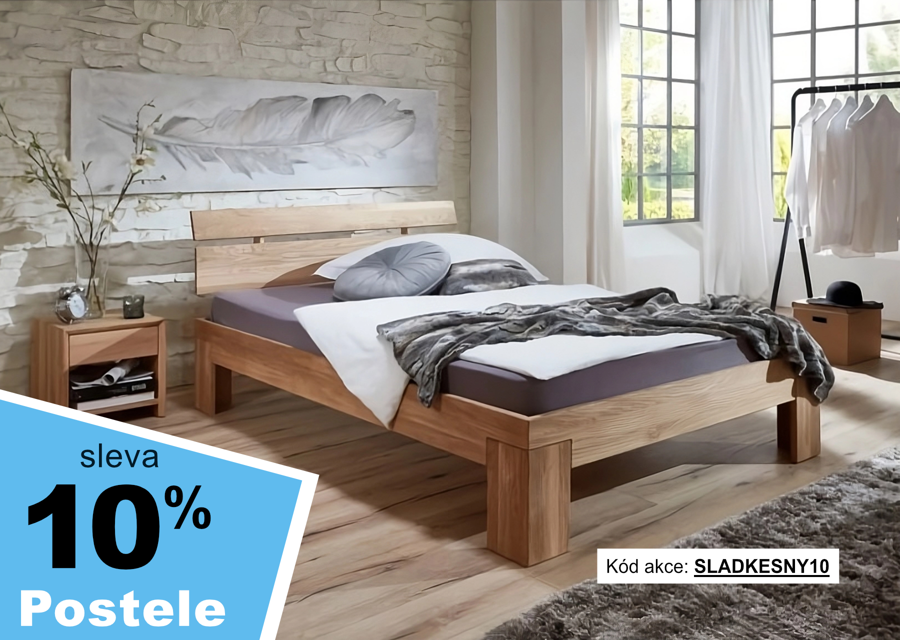 Postele se slevou 10%