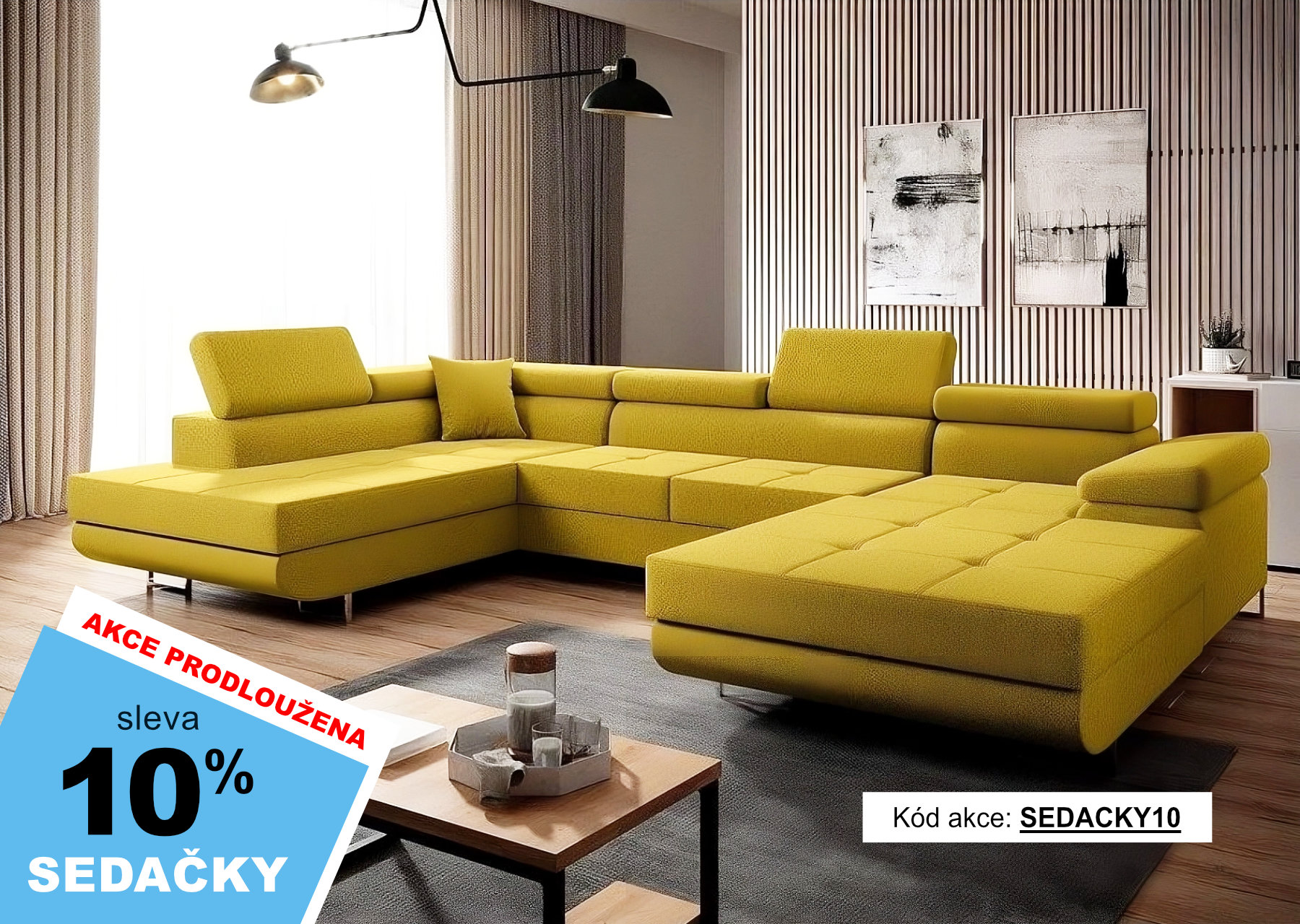 Sedací soupravy se slevou 10%