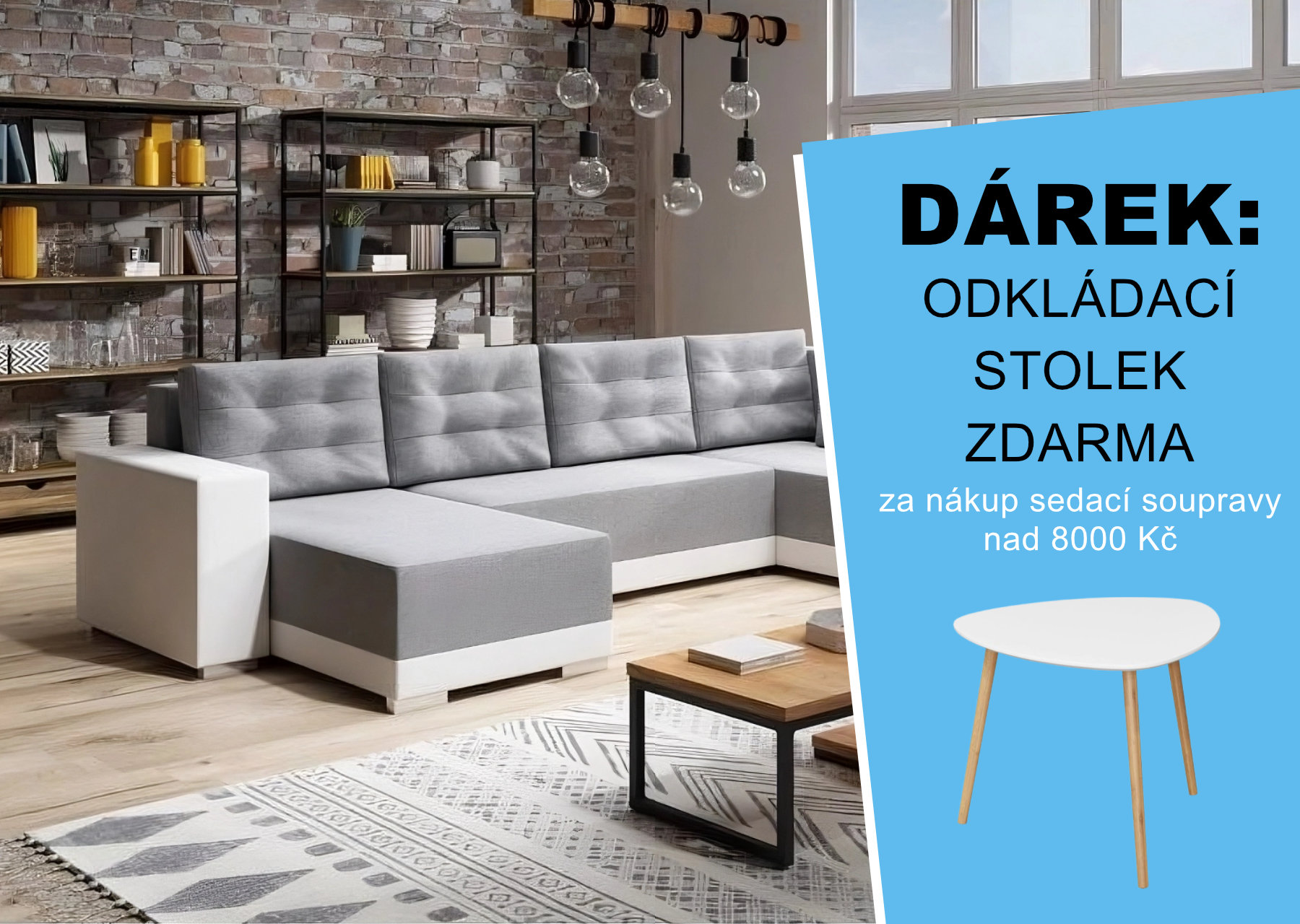 Konferenční stolek zdarma k objednávce nad 8 000 Kč