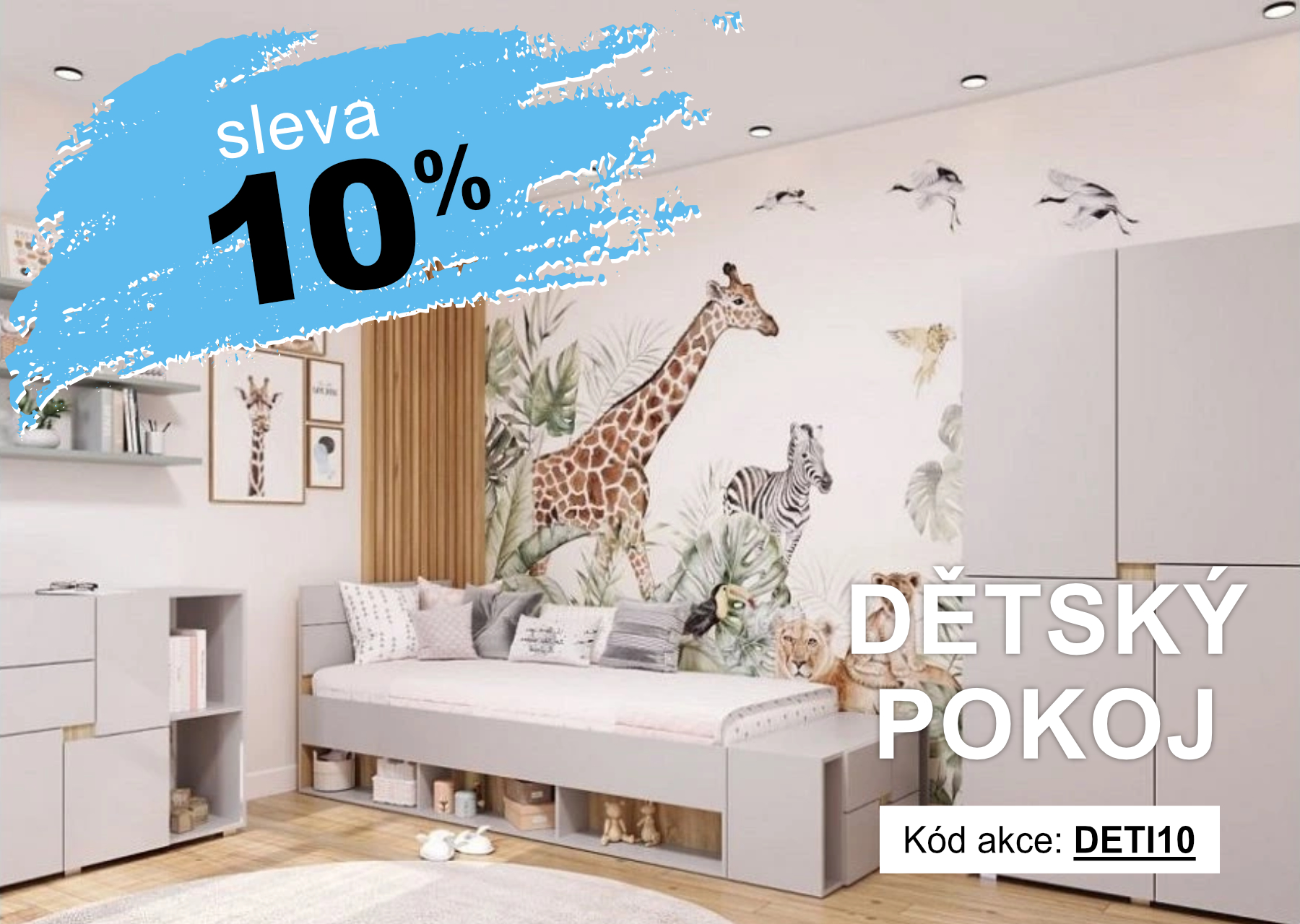 Dětské pokoje se slevou 10%