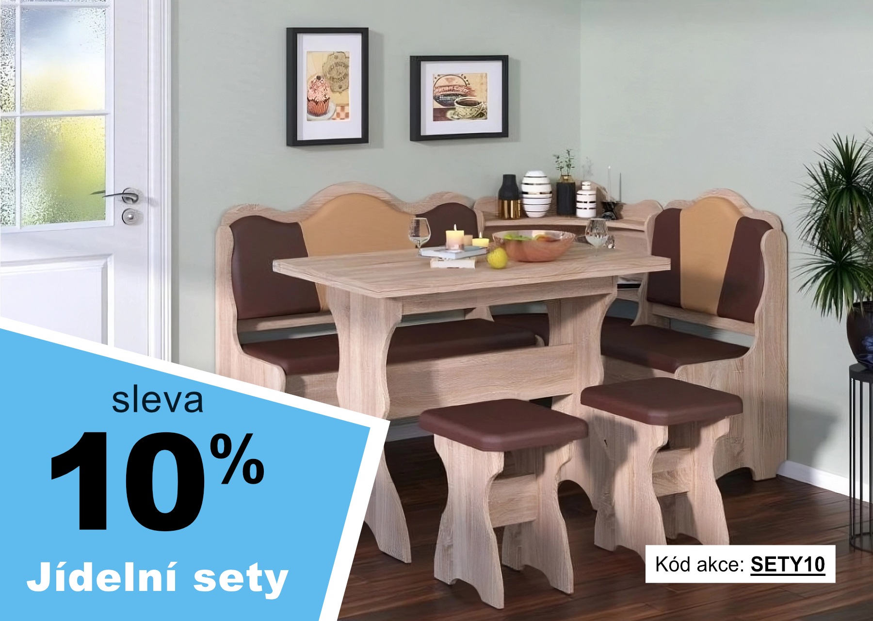 Jídelní sestavy  se slevou 10%