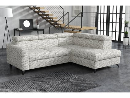 Sedací souprava Mildred III pravá Coco bílošedá