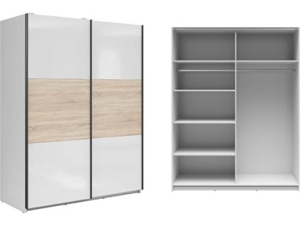 TETRIX SZF/153 bílý lesk/dub sonoma   / 9BAL /