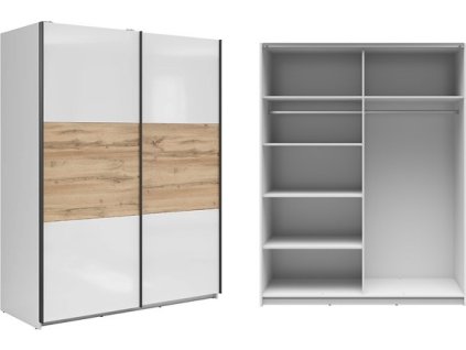 TETRIX SZF/153 bílý lesk/dub wotan   / 9BAL /