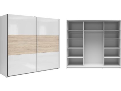 TETRIX SZF/220 bílý lesk/dub sonoma   / 10BAL /