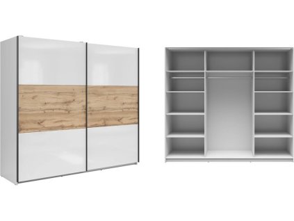 TETRIX SZF/220 bílý lesk/dub wotan   / 10BAL /