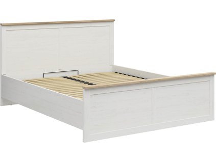 LOKSA LOZ/180/B BEZ MATRACE VČETNĚ ROŠTU  borovice bílá anderson
