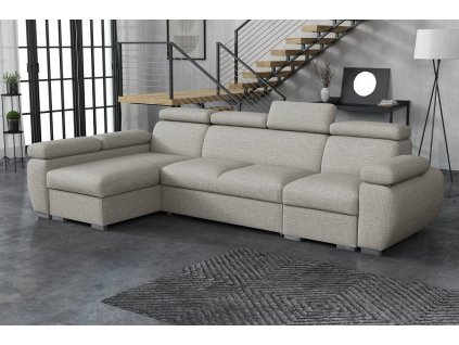 Sedací souprava Bodie L Aragon světle šedá