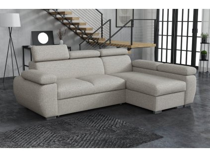 Sedací souprava Bodie pravá Aragon světle šedá