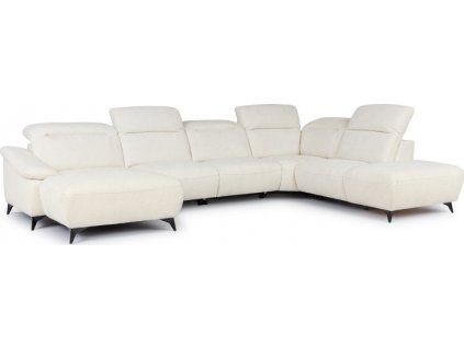 GALAXY U - OBL+1+1+R+OSP - PRAVÁ (GAPPA) sedací souprava , látka SMETANOVÁ MISTERIO 03  kolekce (ST) - "STA" (K250-Z) NOVÁ LÁTKA