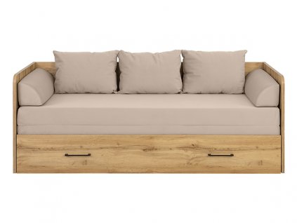 TETRIX LOZ/80/160 komplet dub wotan POTAH CARBO MODONE 9702 (KPL) (korpus,matrace, 2 záhlavky,3 polštáře)   / 7BAL /