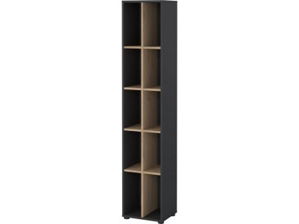 Knihovna Sigal 587 šedá/jackson hickory