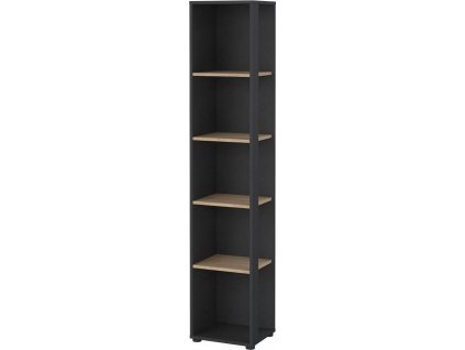 Knihovna Sigal 590 šedá/jackson hickory