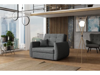 Rozkládací křeslo Vivian Art I tmavě šedá