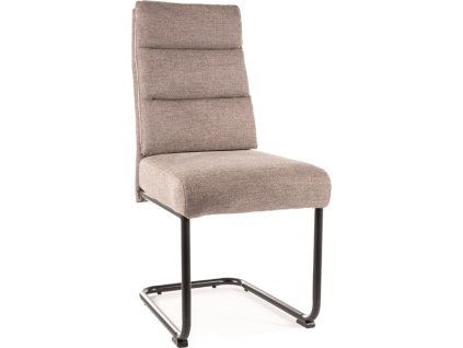 TRENDY-BERRY/BREGO-jídelní židle,  látka BÉŽOVÁ č.34 / kov černá(BERRYBRCBE) (S) (K150-E)NOVINKA
