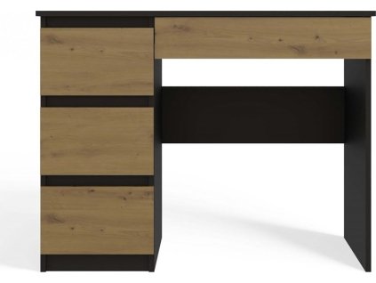 Psací stůl Miles L antracit/dub artisan