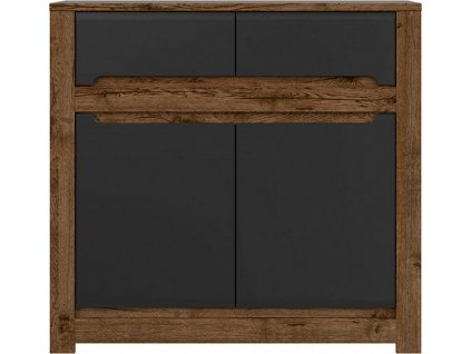 RUSO KOM2D2S dub april/černý mat   / 3BAL /