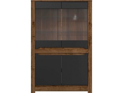 RUSO REG2W2D dub april/černý mat   / 3BAL /