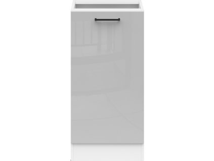 JUNONA TAFLA BBL D1D/40/82 L bílá/světle šedý lesk ( BEZ PRAC. DESKY! )   / 3BAL/