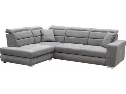 OPTIMA  Pravá- sedací souprava látka Matana 04 ŠEDÁ (FE) kolekce - "E" (K250) NOVÁ LÁTKA