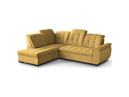 BENTO - Levá rohová sedací souprava - látka VARDO 66 - hořčicová (Bali=2balíky) - kolekce "MRS"(K250-Z)