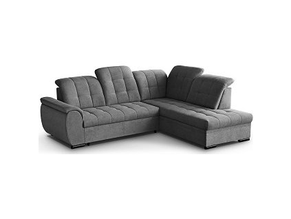BENTO - Pravá rohová sedací souprava - látka VARDO 11 - šedá (Bali=2balíky) - kolekce "MRS"(K250-Z)