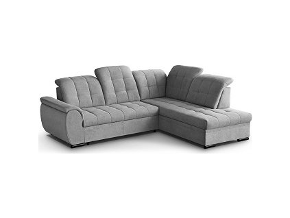 BENTO - Pravá rohová sedací souprava - látka VARDO 06 - světle šedá (Bali=2balíky) - kolekce "MRS"(K250-Z)