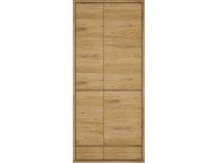 SYRAKUSA 20- skříň 2D2S- lamino dub shetland/ šedá (Shetland 20=4BALÍKY) (W) (K150)