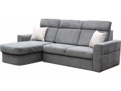 PALMARA NEW Pravá -sedací souprava, látka  Diosa 93 tmavě šedá / polštáře 08 šedá light (FE) kolekce - "E"  (K250-S)