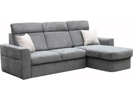 PALMARA NEW Levá -sedací souprava, látka  Diosa 93 tmavě šedá / polštáře 08 šedá light (FE) kolekce - "E"  (K250-S)