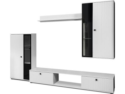 SORENTA NEW LAMELY - byt. stěna lamino  Bílá/ bílá (SALSA WH/WH01=2balíky) "LP" (K150-Z)