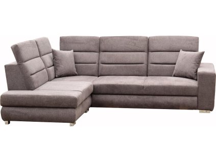 OPTIMA  Pravá - sedací souprava látka Matana 20 ČOKOLÁDOVÁ (FE) kolekce - "E" (K250) NOVÁ LÁTKA