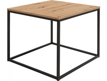 stolek AROZ LAW/69 dub artisan/černý kovový rám