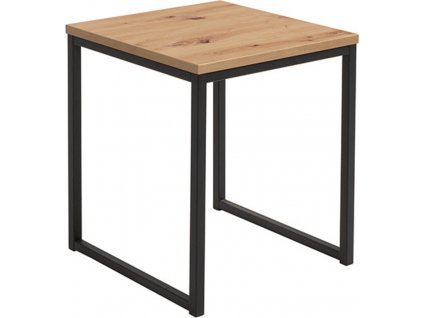 stolek AROZ LAW/40 dub artisan/černý kovový rám
