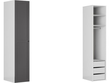 skř. FLEX (š. 50) ZESTAW 131 bílá/grafit