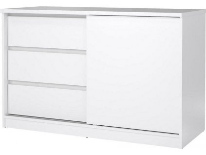 Komoda Simplicity 207 bílý lesk