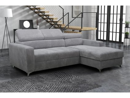 Sedací souprava Mildred Premium I pravá světle šedá