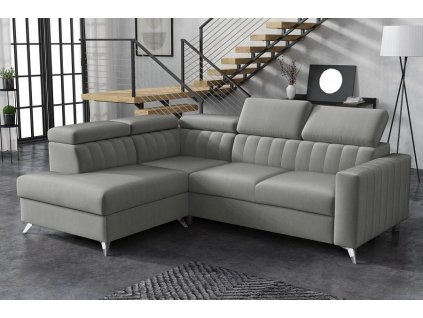 Sedací souprava Mildred Premium III levá světle šedá