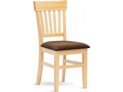 Židle PINO K látka (Odstín borovice, Sedák MAX camel T21)